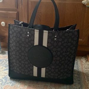 Coach jacquard field tote
